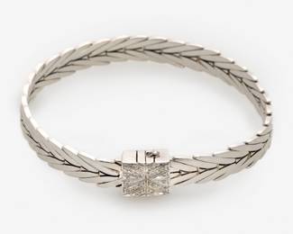 27. John Hardy Diamond Modern Chain Bracelet in Sterling
