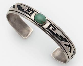 62. T&R Singer Navajo Turquoise Cuff
