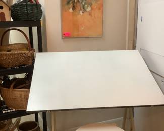 Neolt Italian Drafting Table and Kartell Bar Stool