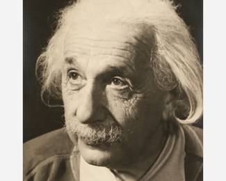 1. Albert Einstein Signed Gelatin Silver Portrait by Marcel Sternberger (1950)