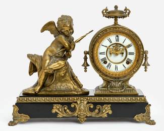145.  Ansonia Figural Mantel Clock (1882)