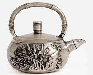 170.  Chinese Export Silver Miniature Teapot
