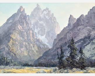 190.  Bill Freeman "Majic Peaks" (Oil on Canvas)