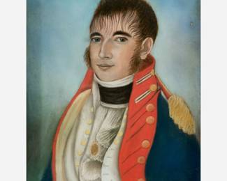 87. French School Pastel Military Portrait (ca. Late 19th c.)