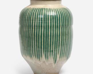 2. Meiji Period Shigaraki Sake Storage Jar (ca. Late 19th c.)