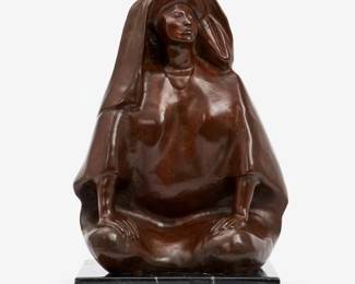 188.  Francisco Zuniga (After) "La Calera" Patinated Bronze, 1974