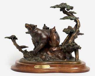 194. Don Stone "Ya Snooze, Ya Lose" (Bronze Sculpture)