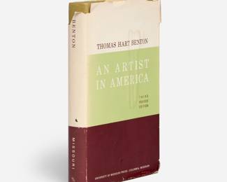 23.  Signed Copy of Thomas Hart Benton's "An Artist in America"