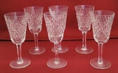 531 - 6 Waterford Glasses - 5" tall
