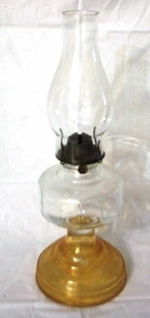 32 - Vintage Oil Lamp - 19" tall
