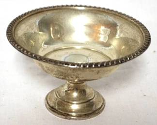 359 - Weighted Sterling Compote 3" tall
