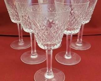 528 - 6 Waterford Glasses - 5.75" tall
