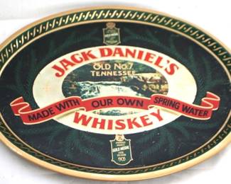 580 - Jack Daniel's Whiskey Metal Tray - 16 x 12.5
