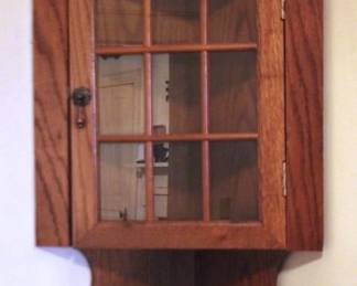 190 - Corner Cupboard Hanging Cabinet - 16 x 30 x 8
