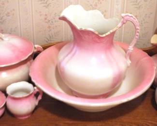 627 - Ceramic Pottery Washbowl Set - 7pcs
