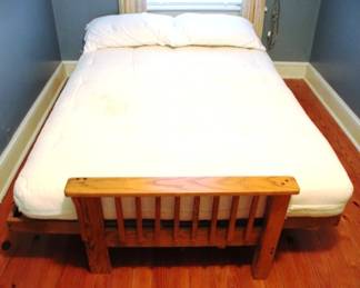 11 - Futon Bed w/ Mattress - 80 x 54 x 22 small stain
