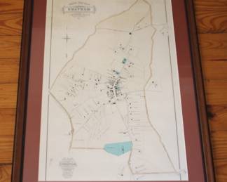 71 - Framed Chatham Map 30 x 22
