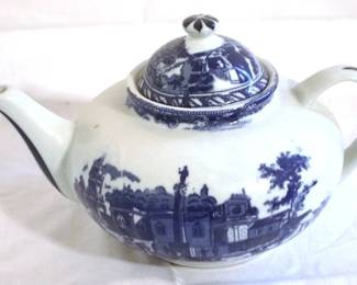 156 - Blue & White Teapot - 6.5" tall
