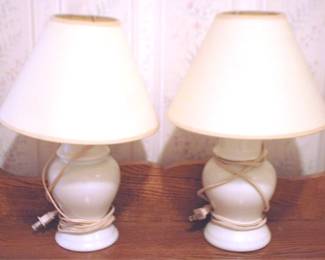 631 - Pair of Lamps - 15" tall

