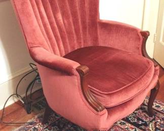 81 - Vintage Channel Back Chair - 28 x 25 x 40

