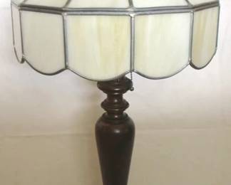 481 - Stained Glass Lamp - 28" tall
