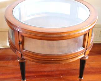 168 - Display Case Round Side Table - 29 x 22.5
