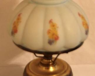 113 - Vintage Painted Lamp - 19.5" tall
