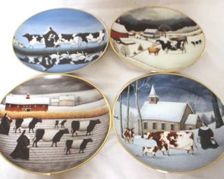 367 - 4 Franklin Mint Collector's Plates - 8.25" round
