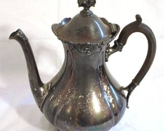159 - Silver Plate Teapot - 10" tall

