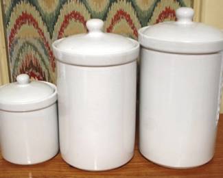 229 - 3pc Canister Set - 7, 11 & 12" tall
