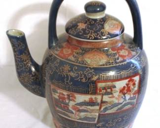 158 - Large Oriental Teapot - 15 x 13

