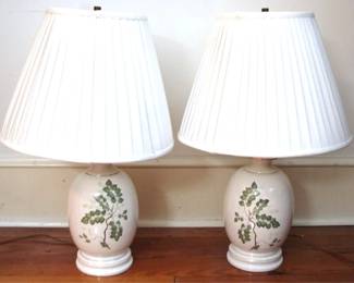 618 - Pair of Lamps - 25" tall
