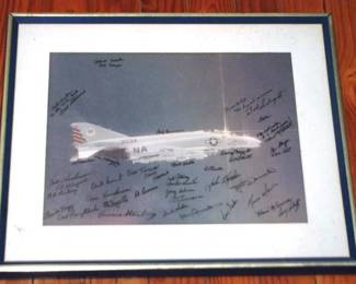 17 - Framed & Signed Air Force Print 21.5 x 18
