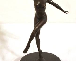 123 - Bronze Nude Statue - 8.5" tall
