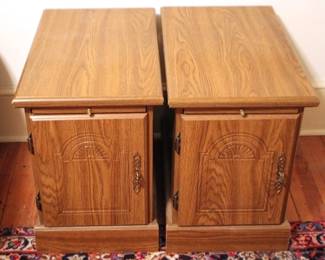 95 - 2 End Table Cabinets - 24 x 16 x 21
