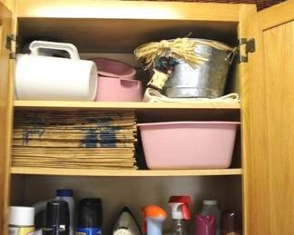 46 - Cabinet lot of Assorted Items
