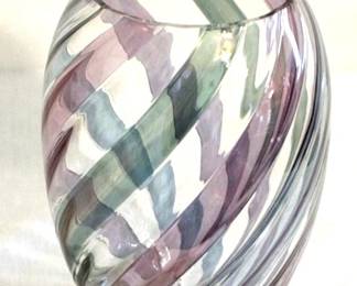 134 - Glass Vase - 9" tall
