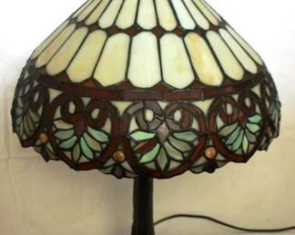 470 - Stained Glass Lamp - 24.5 tall
