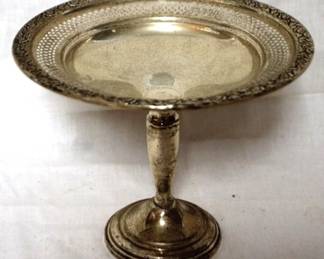 355 - Weighted Sterling Compote 5.75" tall
