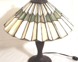 116 - Stained Glass Lamp - 19" tall
