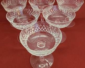525 - 6 Waterford Glasses - 4.25 tall
