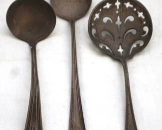 549 - 3 Sterling Spoons - 5.5" & 4.5" & 4.75" long
