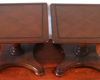 643 - Henredon Heritage Pair of End Tables 21 x 21 x 15
