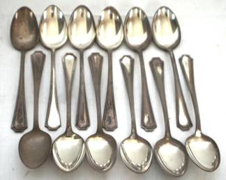 540 - 12 Gorham Sterling Spoons - 6" long
