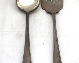 547 - 2 Gorham Sterling Pieces, Spoon & Fork 8.5" long
