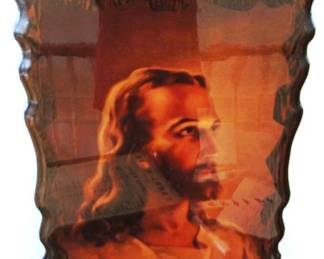 738 - Wood Jesus Plaque - 15 x 23
