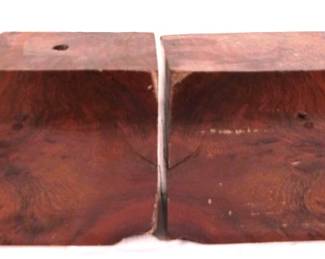 97 - Pair of CA Redwood Bookends - 7 x 5
