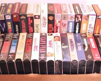 180 - Tray Lot of Assorted VHS Movies
