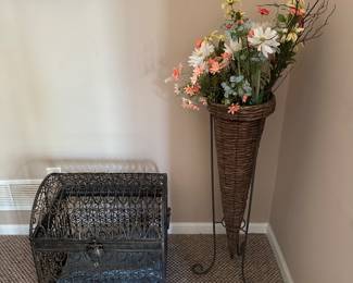 Cute wrought iron storage chest 