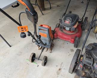 Electric tiller and mower